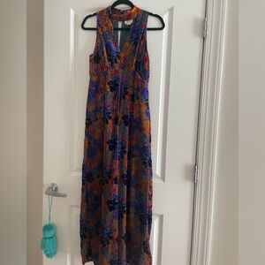 Anthropologie Maeve Velvet Jumpsuit